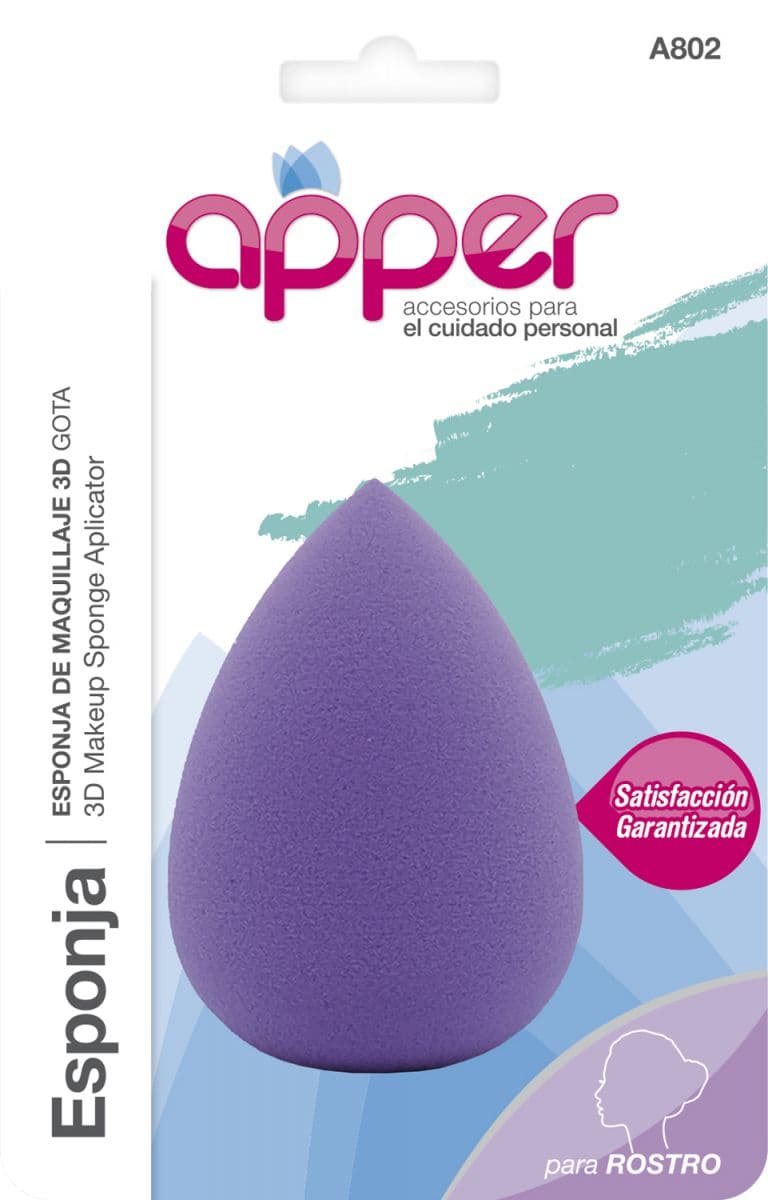 Apper Esponja de Maquillaje 3D Gota