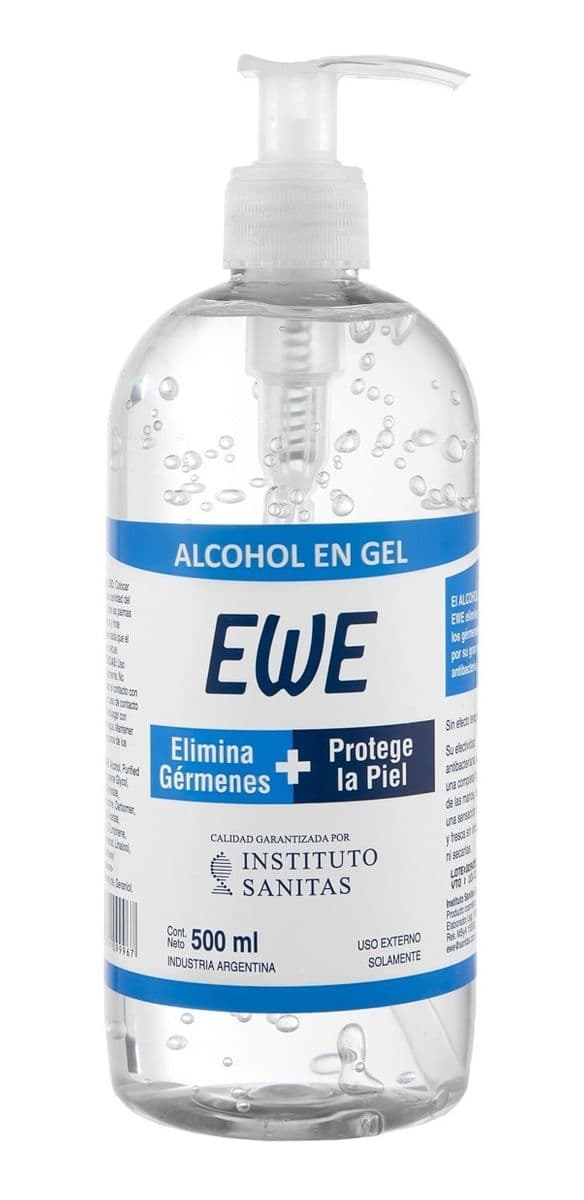 Alcohol en Gel Higienizador Ewe C/Bomba