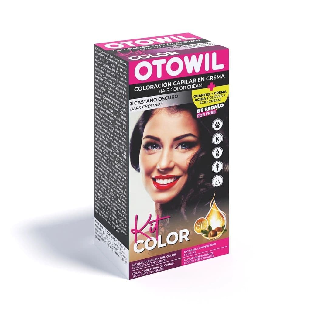 Otowil Kit Simple Tintura 3 Castaño Oscuro