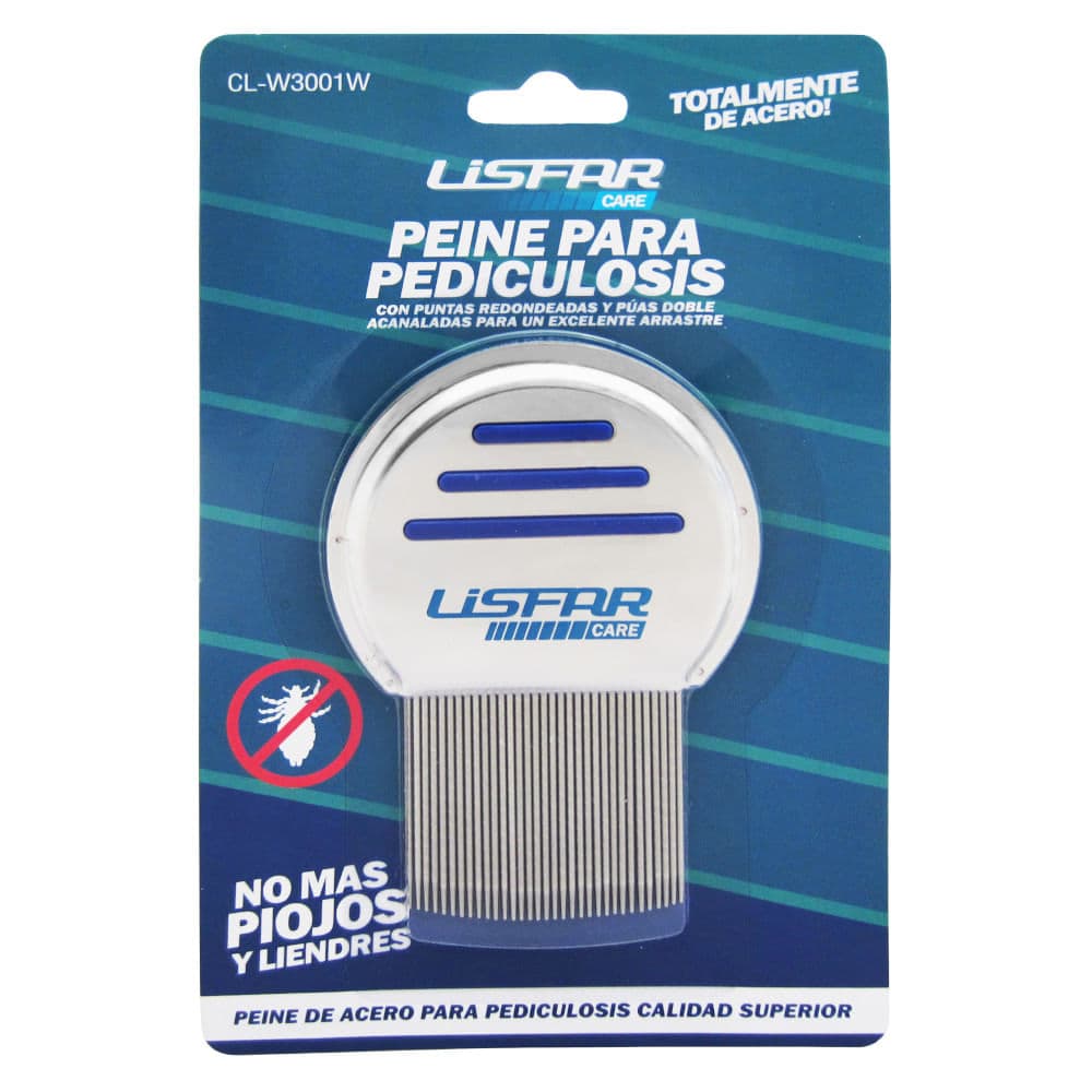 Peine Metal Lisfar Pediculosis