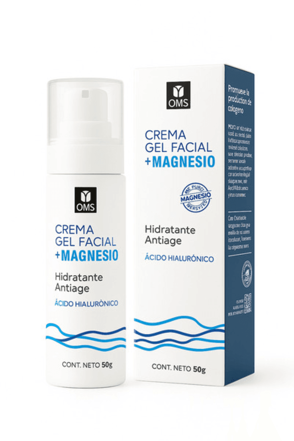 Crema Gel Facial + Magnesio Oms