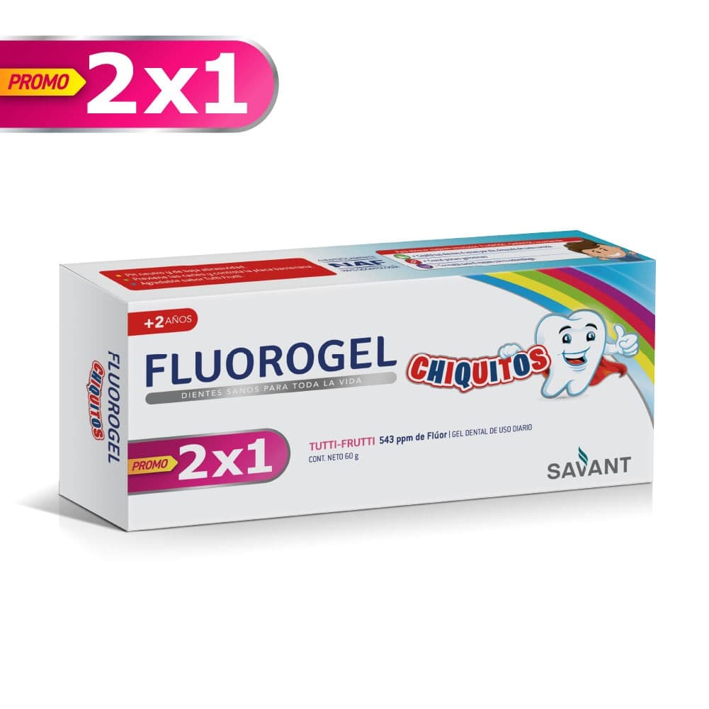 Fluorogel Chiquitos Gel X 60 Gr(2x1)
