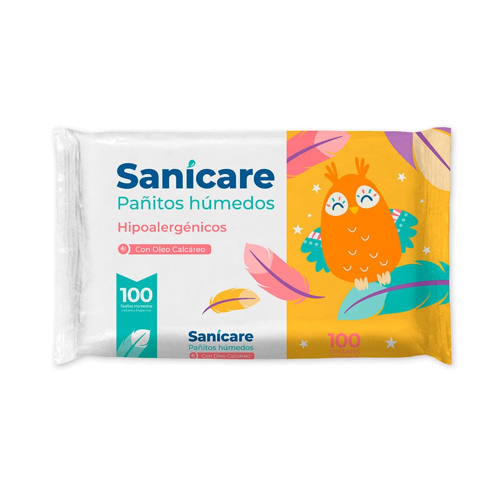 Sanicare Toallitas Húmedas Bebé Avena y Vitamina e