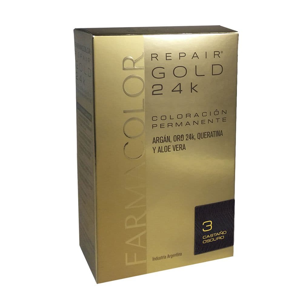 Farmacolor Kit Repair Gold 24K 3 Castaño Osc