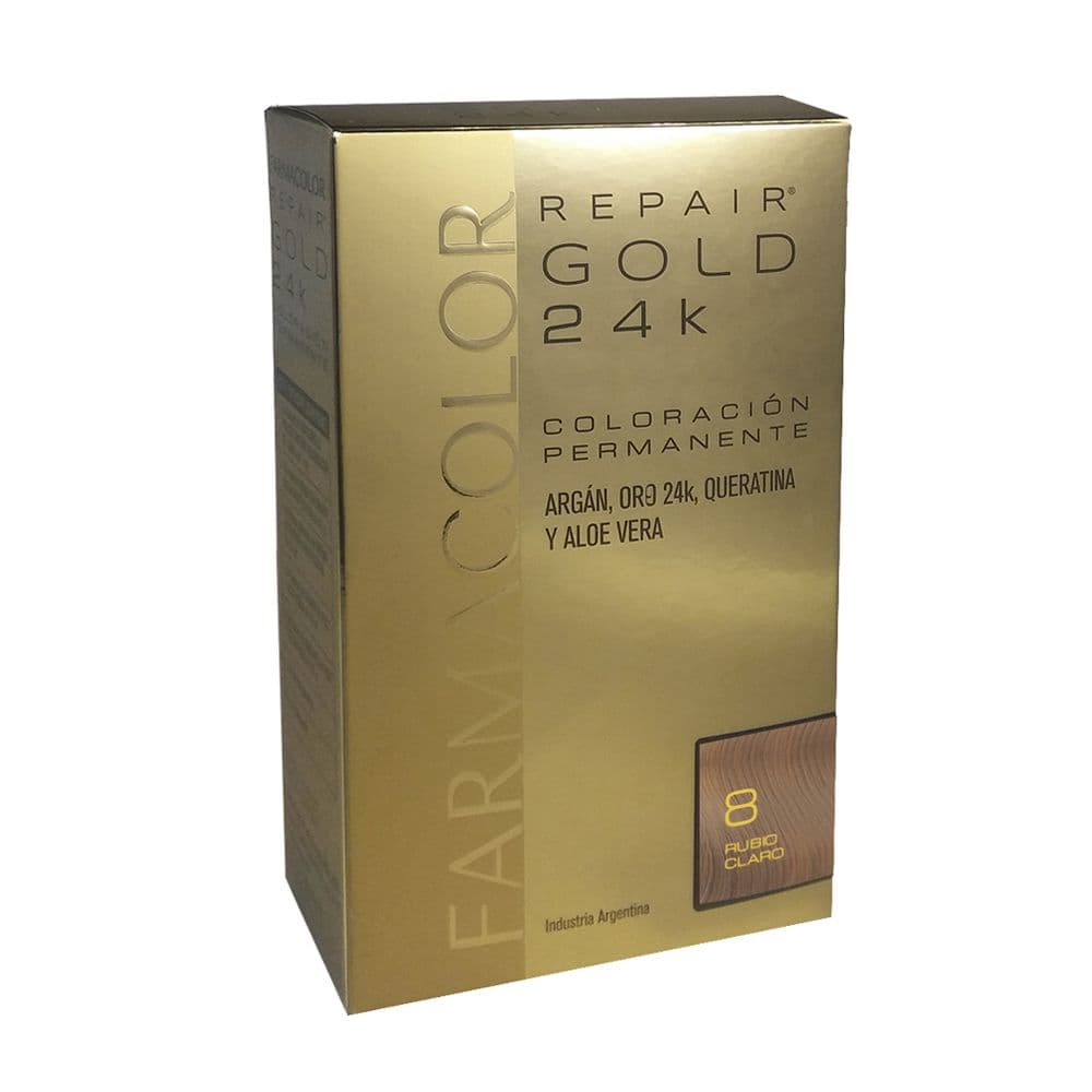 Farmacolor Kit Repair Gold 24K 8 Rubio Claro