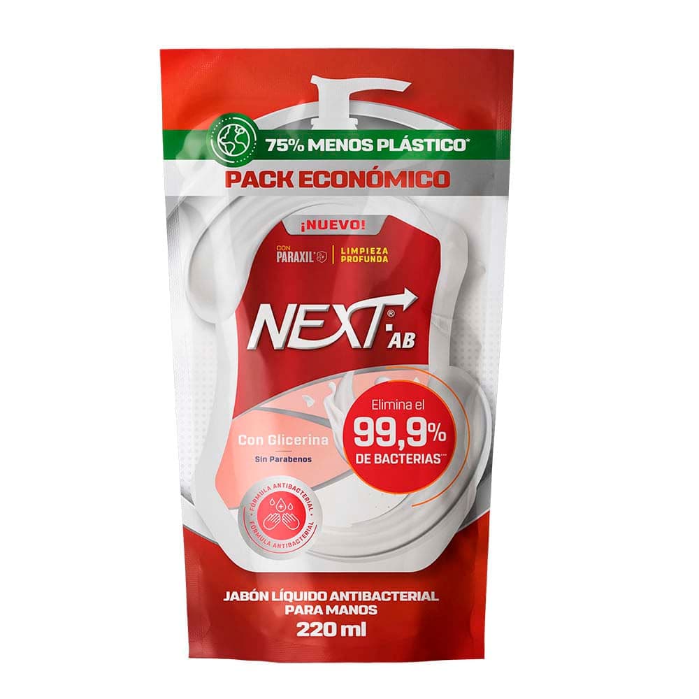 Next Ab Jabón Líquido Antibacterial Orig Doypack