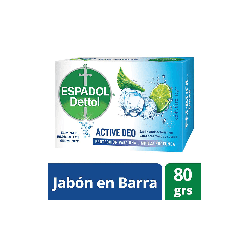 Espadol Dettol Jabón Active Desodorante