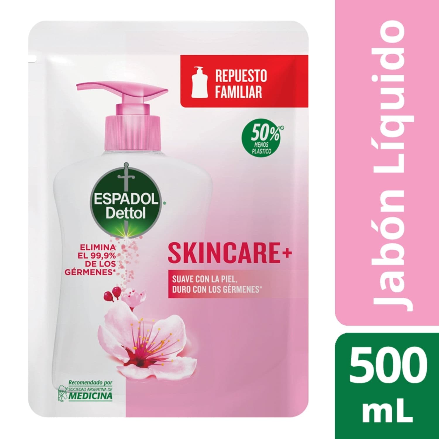 Espadol Dettol Jabón Líquido Skincare Repuesto