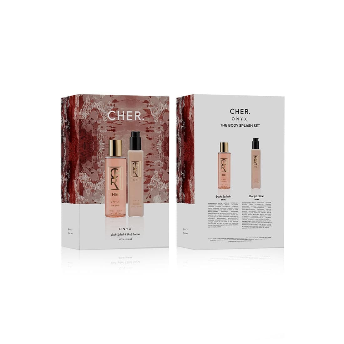Cher Onix Body Splash 200 Ml+Body Lotion 200 ML Mini Cofre