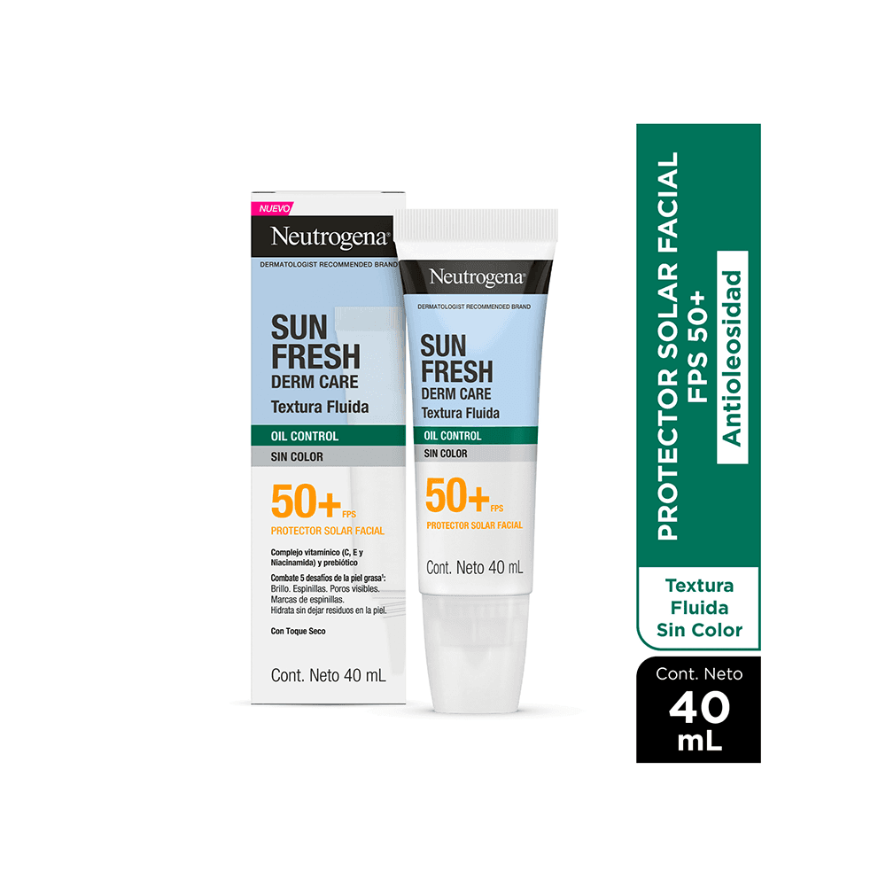 Neutrogena Sun Fresh Hydro Boost Oil Control Fps50+ sin Color