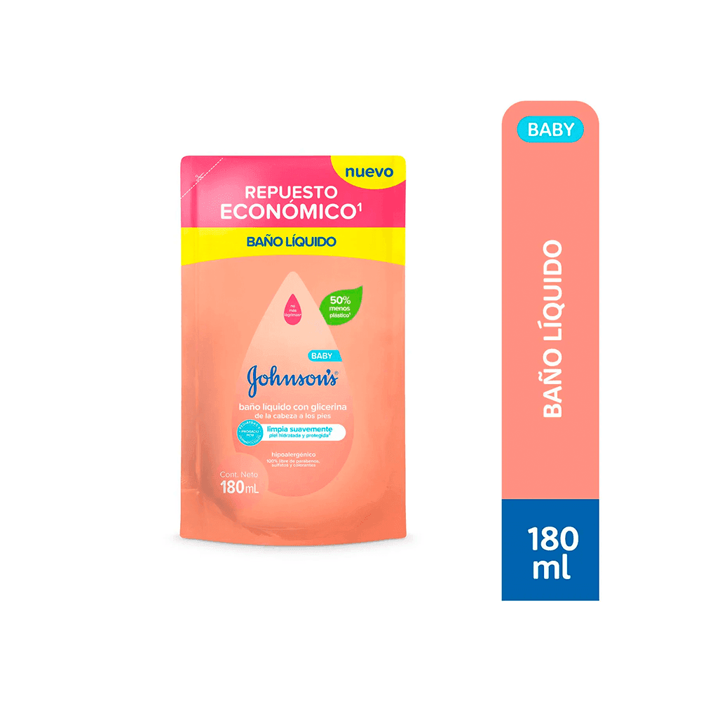 J&J Baby Baño Líquido Con Glicerina Refil