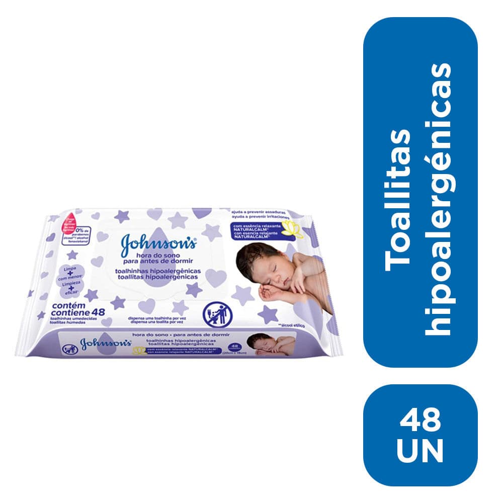 J&J Hora De Sueño Toallitas Húmedas