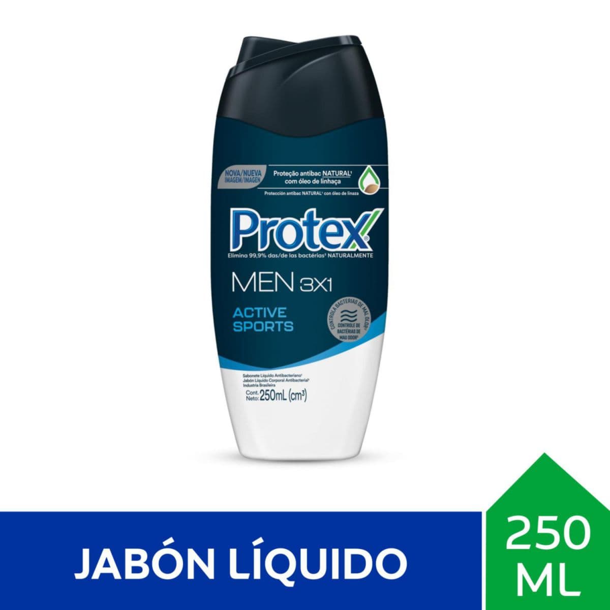 Protex Jabón Liq/Corp Men 3EN1