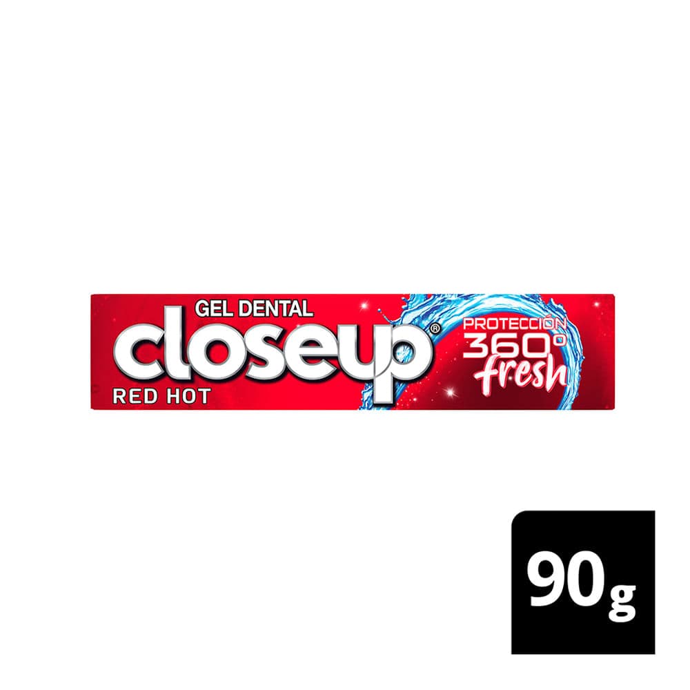 Closeup Crema Dental Red Hot