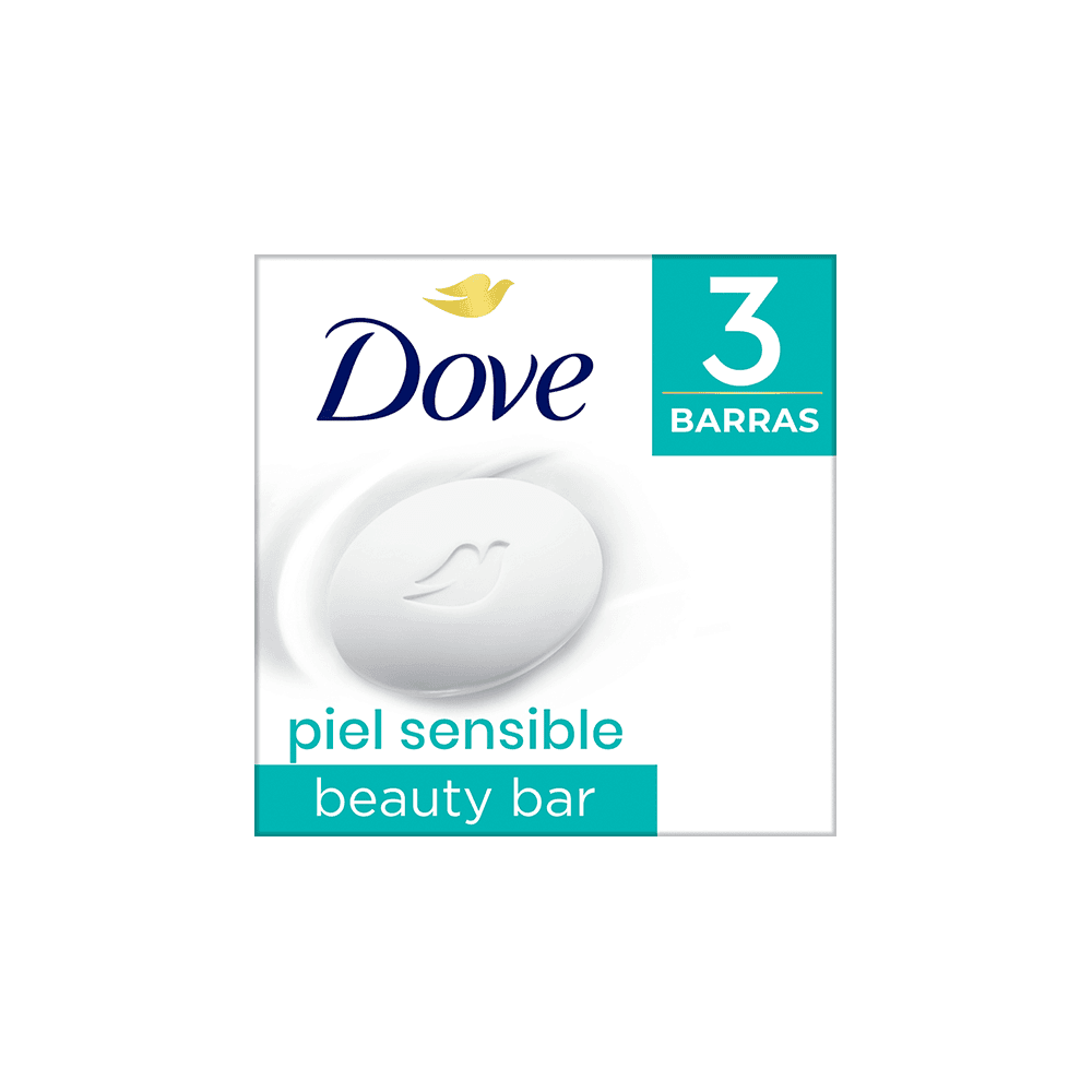 Dove Jabón Piel Sensible Pack 3