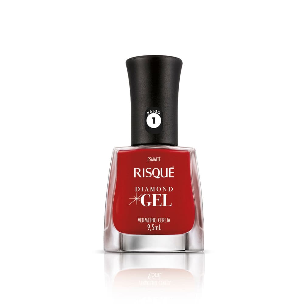 Risque Esmalte Vermelho Cereja Linea Gel