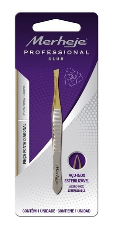 Merheje Professional Pinza Depilatoria Punta Diagonal
