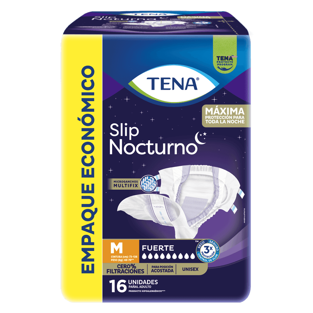 Tena Pañal Desc Ad Slip Nocturna Fte M