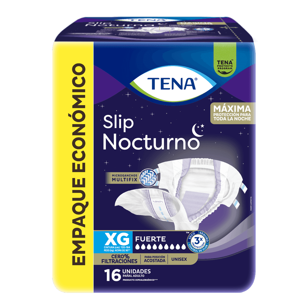 Tena Pañal Desc Ad Slip Nocturna Fte Eg