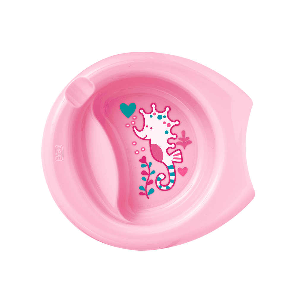 Chicco Set de Plato Rosa 6M+