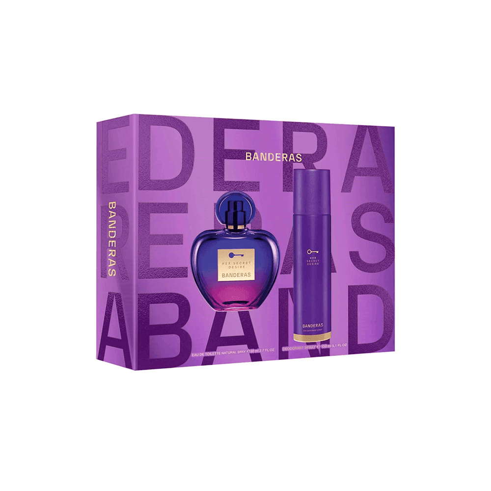 A Banderas Her Secret Desire Wom EDT X80 Ml+Deo(Estuche)