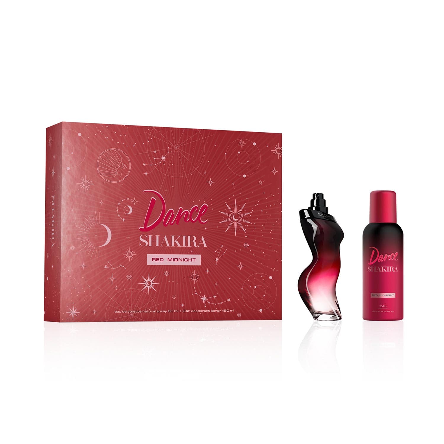 Shakira Dance Red Midnight EDT X80 Ml+Deo(Estuche)