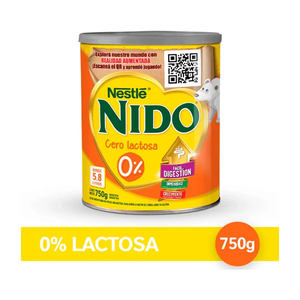 Nido 0% Lactosa Lata