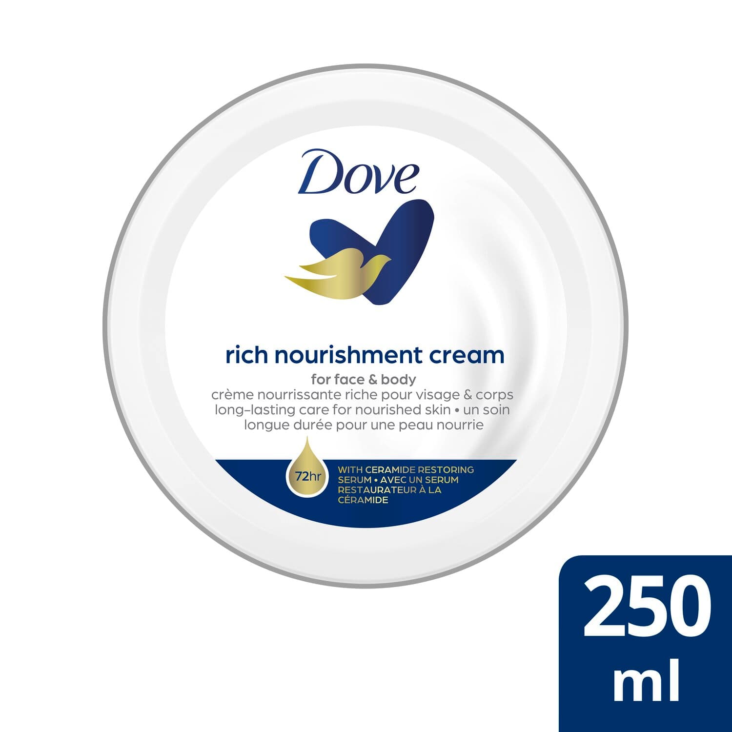Dove Crema Nutritiva Piel Seca X 250 ML Azul